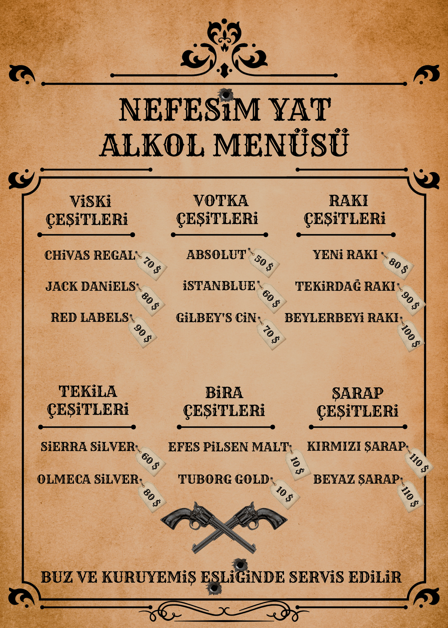 Menü tasarımı — masaüstü görünüm 2